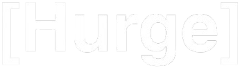 Hurge brand Logo white
